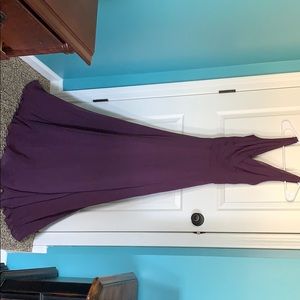 David’s Bridal Plum Gown